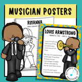Black History Month Musicians - Bulletin Board Posters for