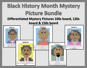 Preview of Black History Month Mystery Picture Bundle