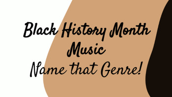 Preview of Black History Month - Name That Music Genre - Slides Game