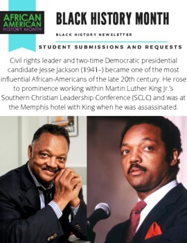 Preview of Black History Month Newsletter Issue 10-15 (Set 3)