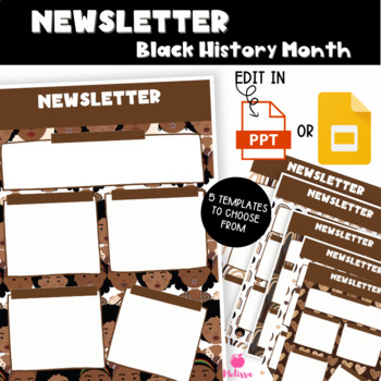 Preview of Black History Month Newsletter | PPT & Google Slides Newsletter Template
