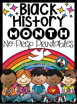 Preview of Black History Month No Prep Printables - Math and Literacy
