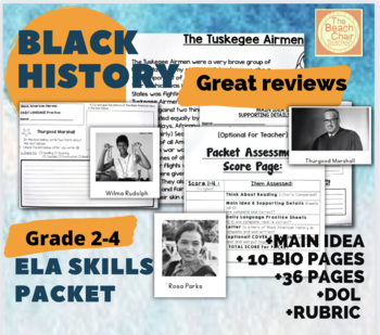 Preview of Black History Month Non-fiction Reading & Writing Activities