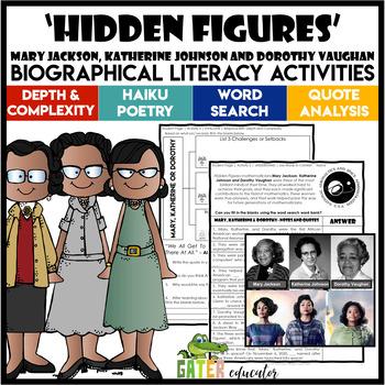 Preview of Hidden Figures Black History Month Nonfiction Reading Comprehension Passage