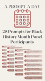 Black History Month Panel Recruitment Guide & 28 Participa
