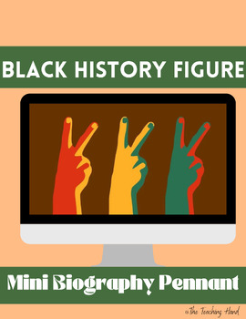 Preview of Black History Month Pennant-Mini Biography- Informational Writing