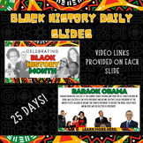 Black History Month-Person of the Day Slides w/videos! GOO