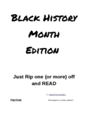 Black History Month Poetry (Take a Poem Bulletin Board)