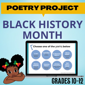 Preview of Black History Month Poetry Digital Choice Board Project