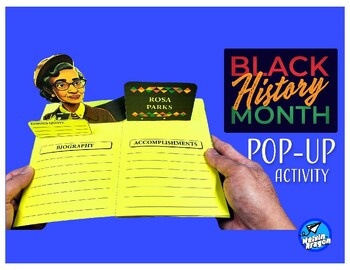 Preview of Black History Month Pop-Up Writing Activity