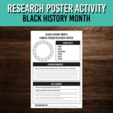 Black History Month Poster | Famous Person Research Projec