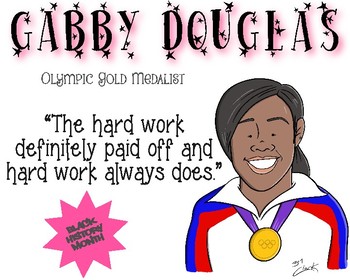 Preview of Black History Month Poster- Gabby Douglas