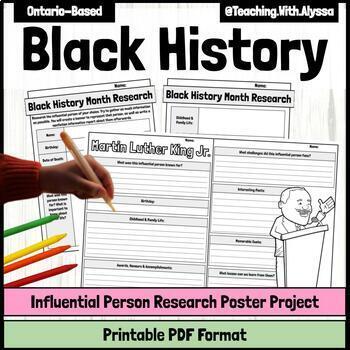 Black History Month Poster Project | Black History Month Research Activity