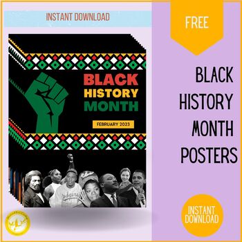 Preview of Black History Month Poster Set: Celebrate Today’s Change Makers