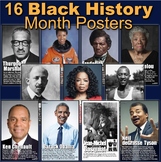 Black History Month Posters! 16 Posters of Diverse African Americans in History