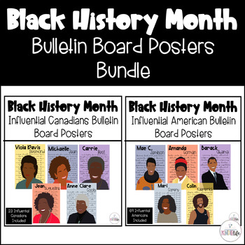 Preview of Black History Month Posters Bundle - Bulletin Board