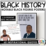 Black History Month Posters | Notable Figures Motivational Quotes