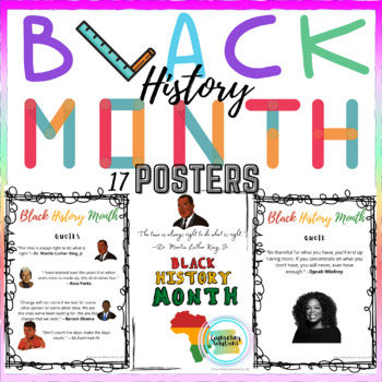 Black History Month Posters with Quotes | Important Figures | Black ...