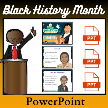 Preview of Black History Month PowerPoint - Rosa Parks PowerPoint