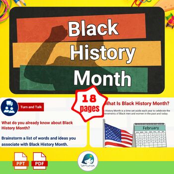Preview of Black History Month Presentation - PowerPoint & PDF