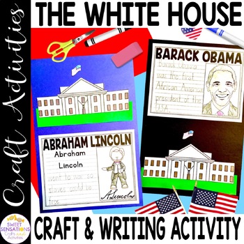 Preview of Abraham Lincoln Craft Writing Paper Art Projects Barack Obama Presidents Day