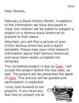 Preview of Black History Month Project