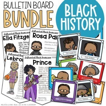Preview of Black History Month Bulletin Board Project Posters Activities BUNDLE