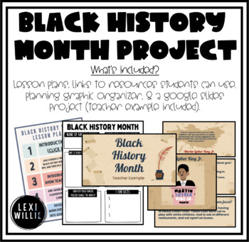 Preview of Black History Month Project | Plans, Google Slides, Organizer, EPIC Collection