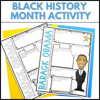 Preview of Black History Month Project Research Report Writing Template Biography