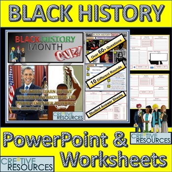 Preview of Black History Month PowerPoint Lesson Quiz