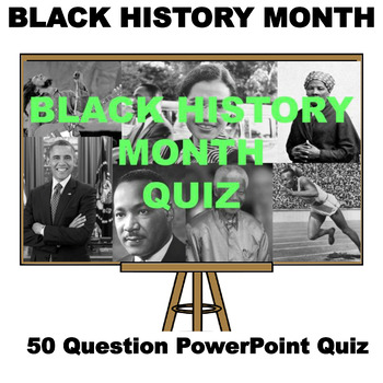 Preview of Black History Month Quiz