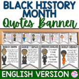 Black History Month Quotes Bulletin Board ENGLISH VERSION
