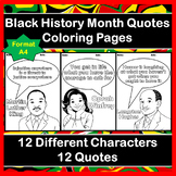 Black History Month Quotes Coloring Pages | Martin Luther 