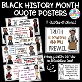Black History Month Quotes Posters  *Color and ink friendl