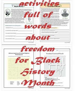 Preview of Black History Month READING-WRITING-BIOGRAPHY-15 amusing activities with answers