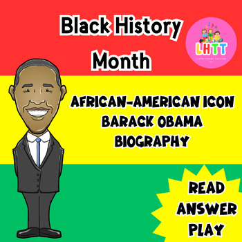 Preview of Black History Month Reading & Activities: Barack Obama Biography And Maze.