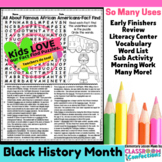 Black History Month Reading Activity: Black History Month 