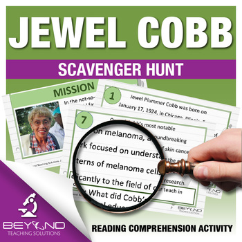 Preview of Women's History Month in Science - Jewel Cobb Scavenger Hunt Reading Activity