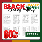 Black History Month Reading Activity Pack Growing Bundle