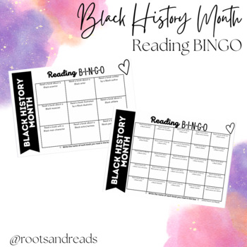 Preview of Black History Month Reading Bingo