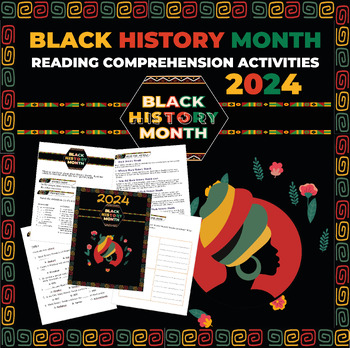 Preview of Black History Month: Reading Comprehension Activities 2024