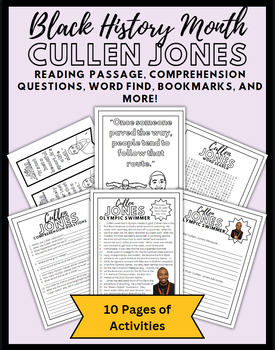 Preview of Black History Month Reading Comprehension: Cullen Jones Leap Day/Leap Year Bday
