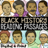Black History Month Reading Comprehension Passages - Activities