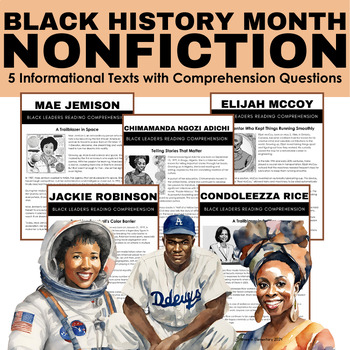 Preview of Black History Month Reading Comprehension Activity | Informational Text