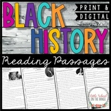Black History Month Reading Comprehension Passages | Print