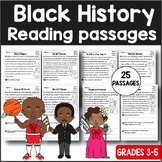 Black History Month Reading Comprehension Passages with qu