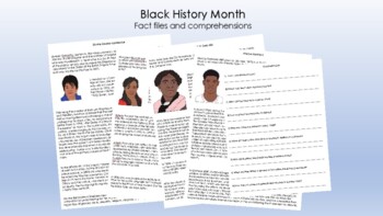 Preview of Black History Month Reading Comprehensions (UK)