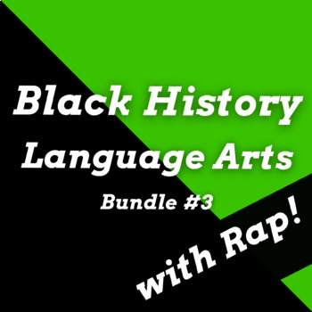 Preview of Black History Month Language Arts with Rap Songs