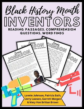 Preview of MIDDLE SCHOOL Black History Month Reading Comprehension Activity: Inventors