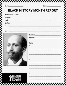 Black History Month Reports (Editable in Google Slides) by ROOMBOP